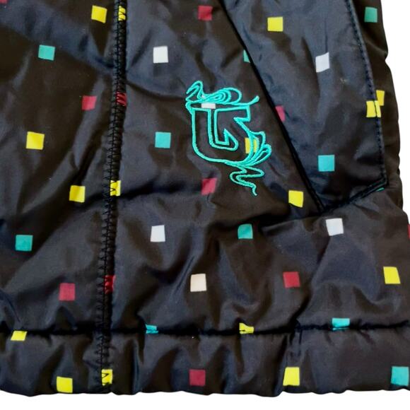 Burton Puffer Vest DryRide Colorful Snowboarding Y2K - Picture 3 of 10